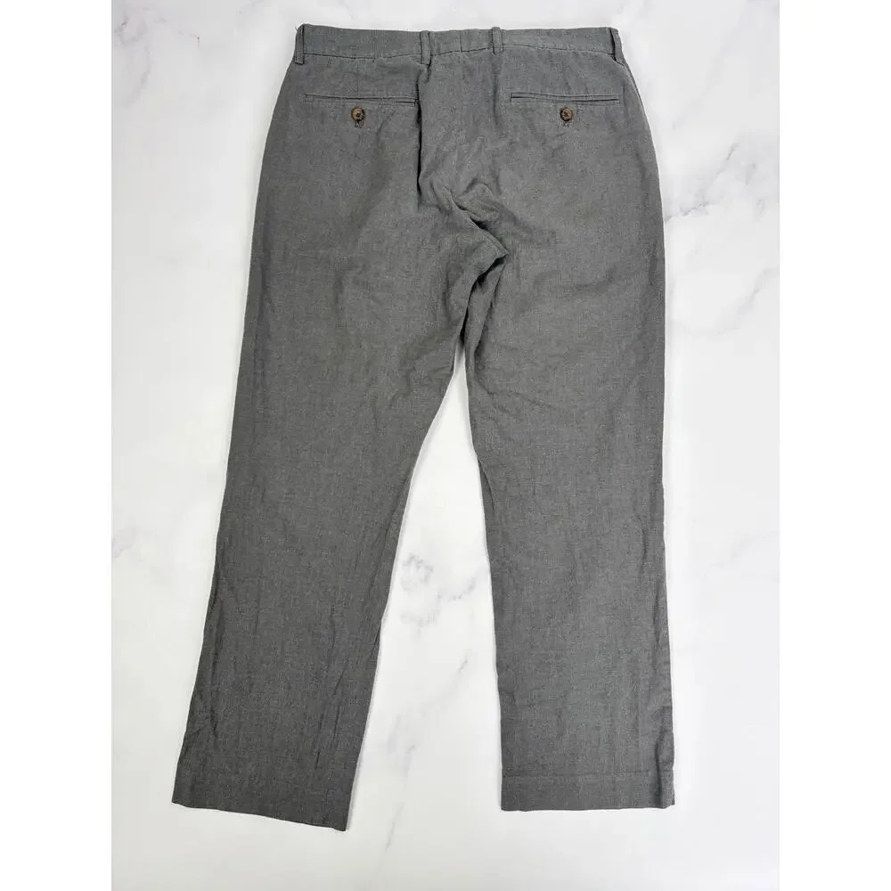 J.Crew Thompson Dress Pants Men’s 33x30 Gray Tapered Lightweight Business Casual